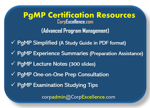 pgmp learning certification resources