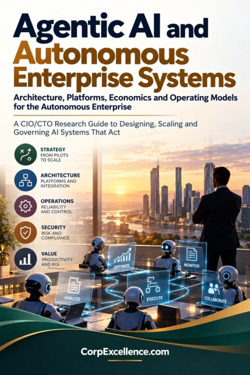 Agentic AI and Autonomous Enterprise Systems research report cover, CorpExcellence.com